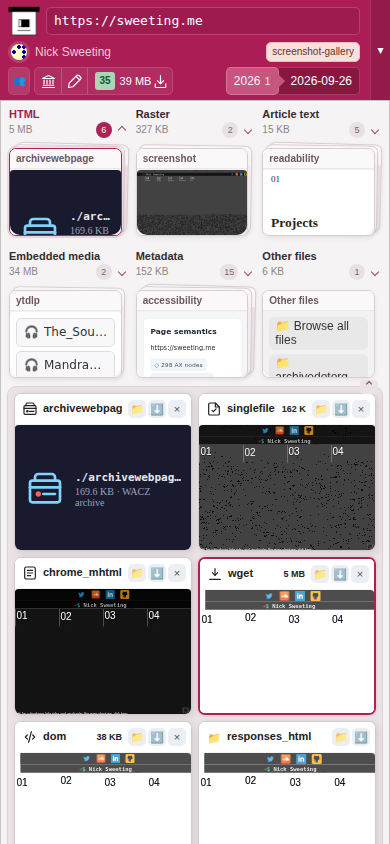 Snapshot View (wget) — mobile