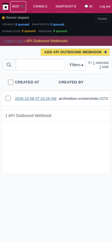 Webhooks — mobile